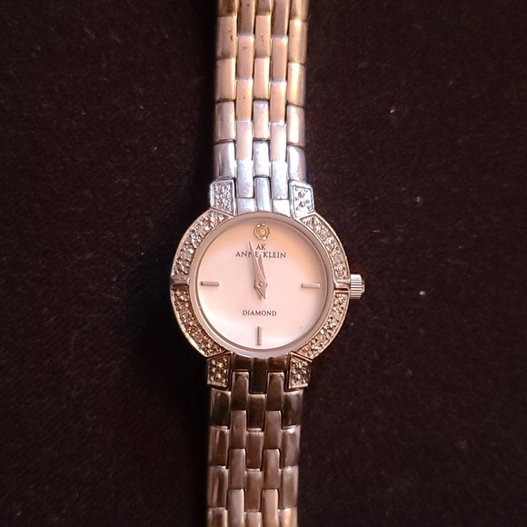 Diamond Anne Klein Stainless Steel Quartz Watch - Picture 2 of 5